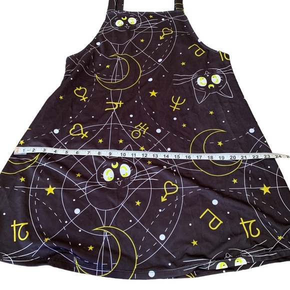 Hot Topic Sailor Moon Luna Cat Black Jumper Dress - No Size Tag - Medium? Large? - Picture 6 of 14